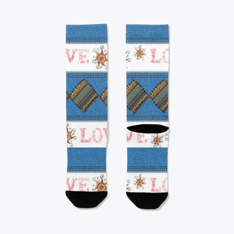 Patchwork socks 