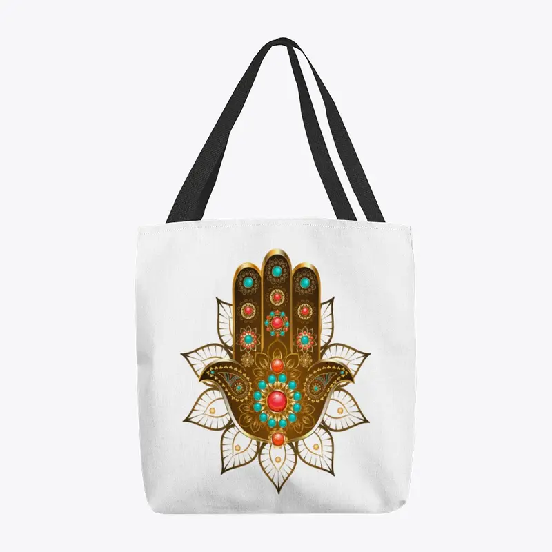 Palmistry tote bag 