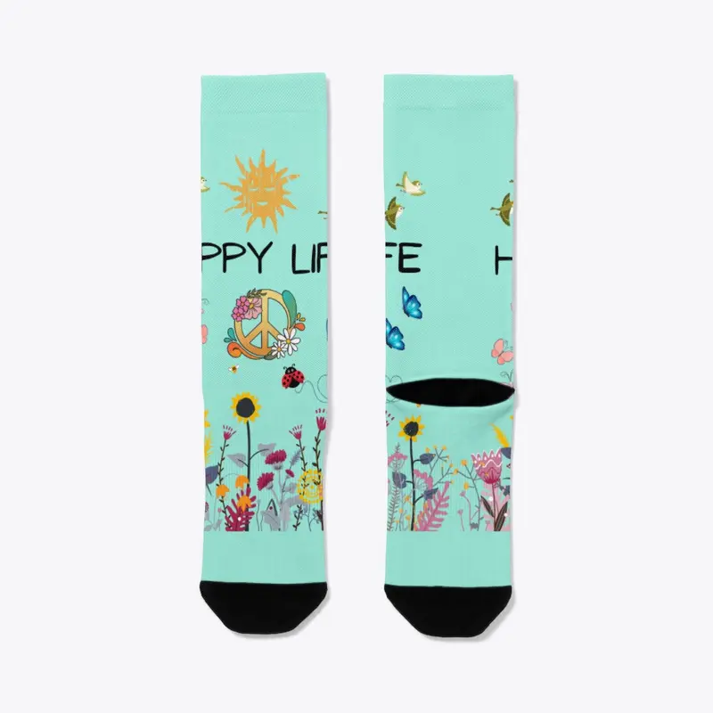 Hippy life socks 