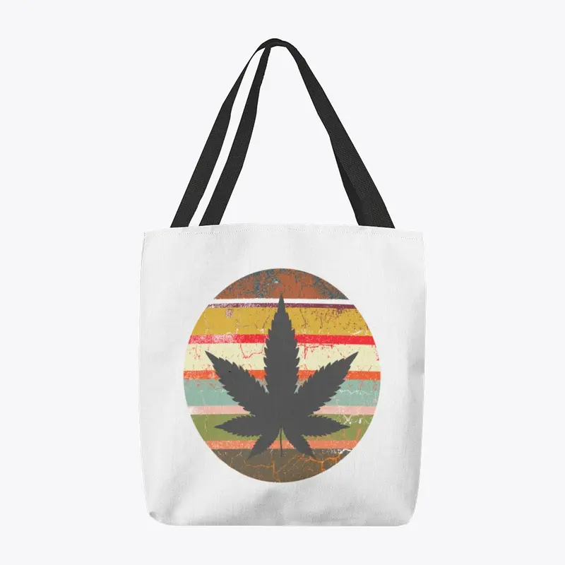 Vintage leaf tote bag 