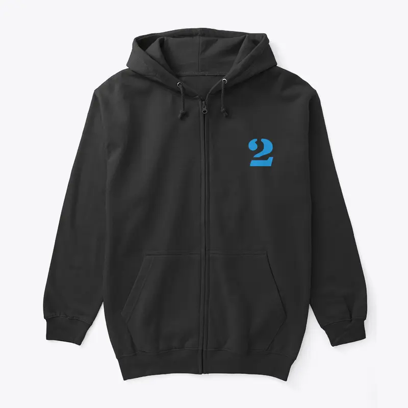 second class graphic zip up hoodie 