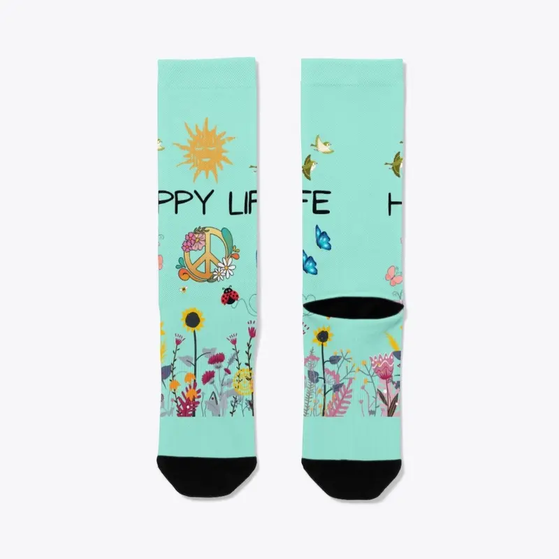 Hippy life socks 