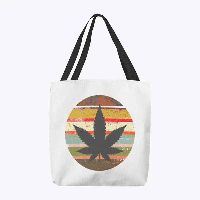 Vintage leaf tote bag 