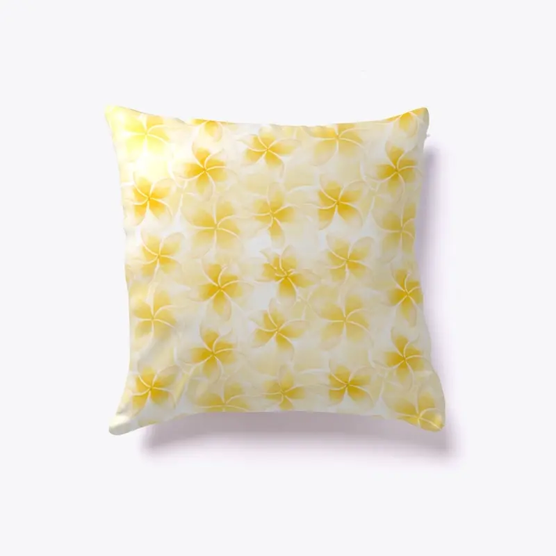 Yellow flower pillow 